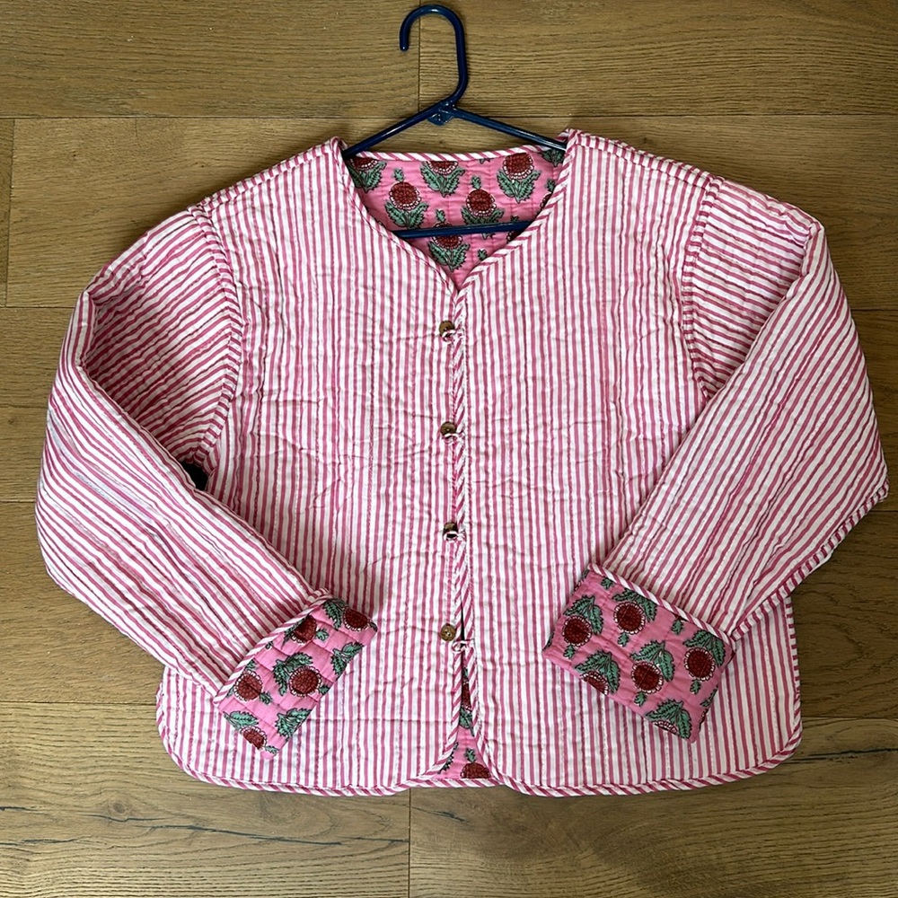 Reversible quilted jacket